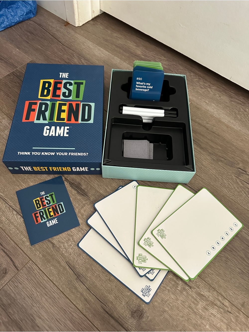 The Best Friend Party Card Game - Blue & Green